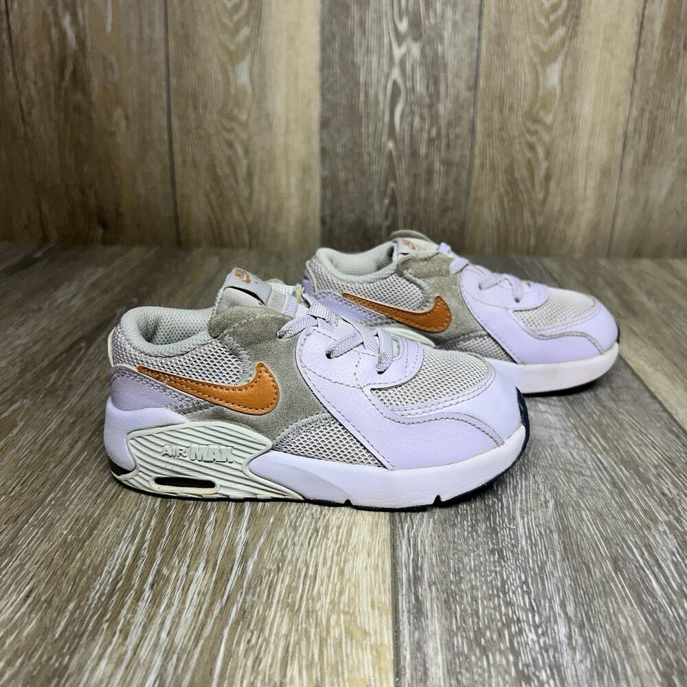 Nike Air Max Excee Toddler Girls US Size 10C Purple Cd6893-500 Slip On Shoes